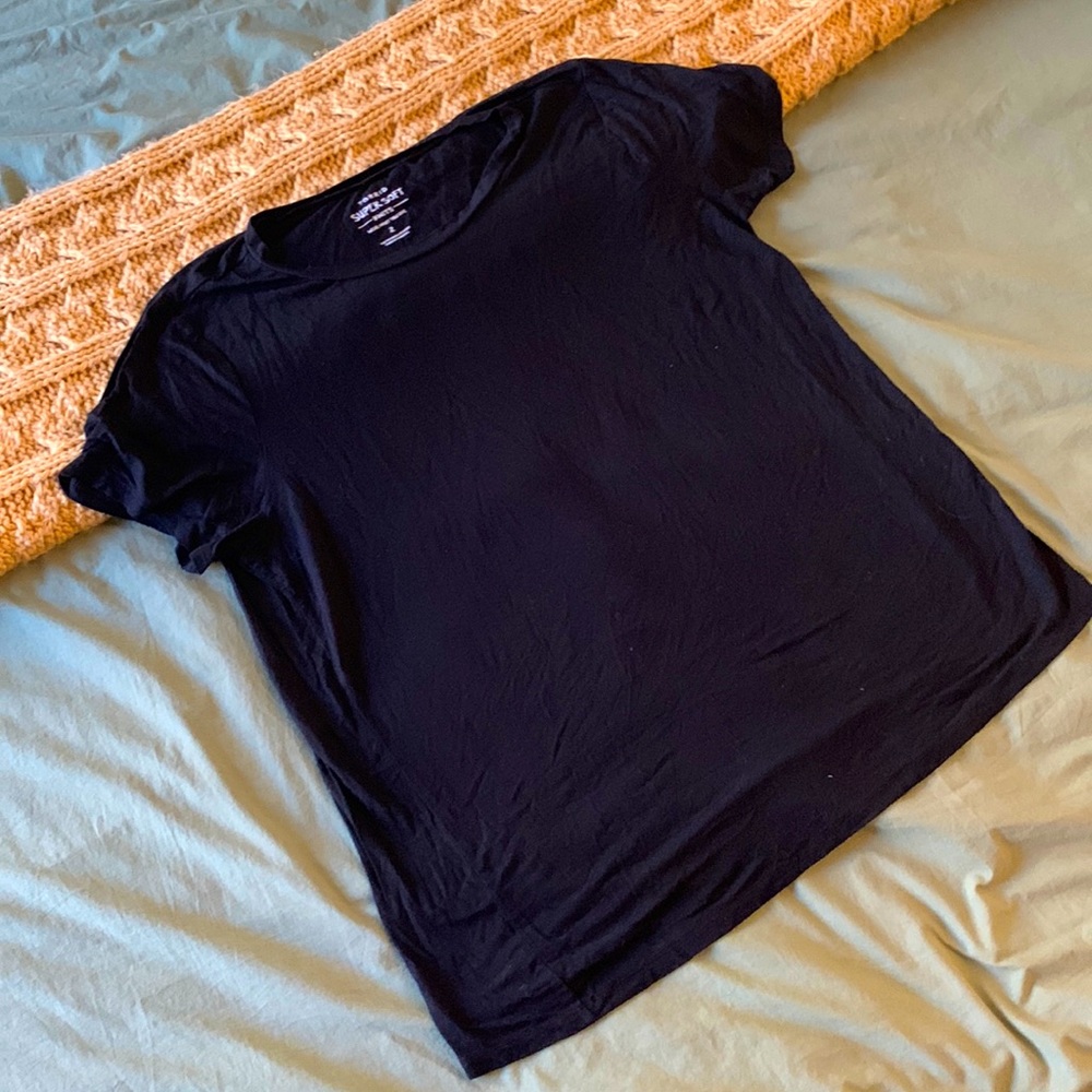 Plus Size Torrid Super Soft Crew Neck Black Tee - Like New T-Shirt - 2X